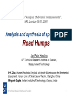 Analysis and Synthesis of Speed Limiting Road Humps