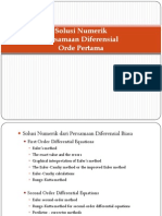 Kuliah - Solusi Numerik Persamaan Diferensial - MHS