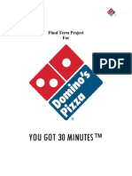 Final Term Project For Dominos Pizza