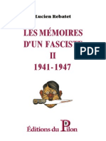 Rebatet Lucien Romain - Les Mémoires D'un Fasciste - Tome II