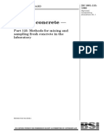 Bs 1881-125 Concrete Mixing and Sampling of Fresh Concrete