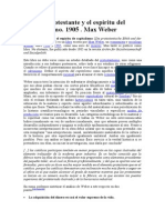 La Ética Protestante y El Espíritu Del Capitalismo