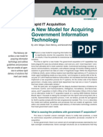 Rapid Information Technology Acquisition: A New Model For Acquiring Government Information Technology