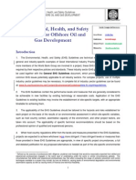 EHS Guidelines For Offshore Oil and Gas Development - Tracked Changes Version For Comments 2014