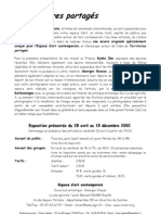 Territoires Partagés - Dossier de Presse