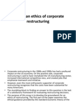 Toward An Ethics of Corporate Restructuring