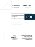 OIML R117 - 1-F2007 - Mesurage Dynamique de Liquides Autres Que L'eau