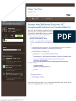 Projection AutoCad NET