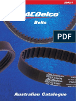 Catalogue ACDelco Belts