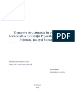 Elemente Structurante În Evoluția Teritorială A Localității Pojorâta, Comuna Pojorâta, Județul Suceava