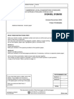 Science: University of Cambridge Local Examinations Syndicate General Certificate of Education Ordinary Level