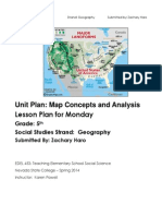 Unit Plan: Map Concepts and Analysis Lesson Plan For Monday: Grade: 5 Social Studies Strand