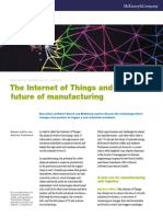 Internet of Things and Future of Manufacturing