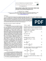 Biconical Linear Array Analysis For Non-Uniform Amplitude Excitation Methods