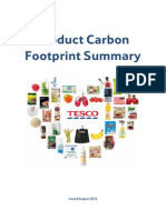 Tesco Product Carbon Footprints Summary