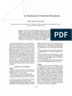 A Study On The Mechanism of Functional Dysphonia