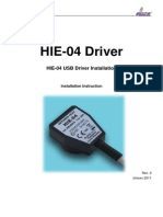 HIE-04 USB Driver Installation