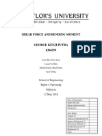 Shear Force and Bending Moment