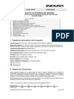 Hoja de Seguridad Electrodo Acero Carbono