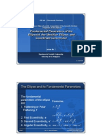 Fundamental Parameters of The Ellipsoid, The Meridian Ellipse, and Coordinate Conversion