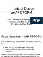 Elements of Design Shape and Form