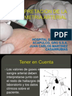 Interpretacion de La Gasometria Arterial2013