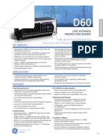 GE Multilin D60 Specs