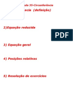 Matemática - Aula 35 - Circunferência