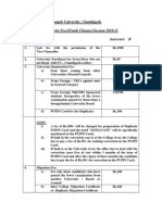 University Fees/Funds Charges (Session 2010-11 Annexure B