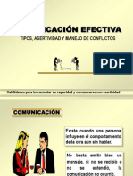 Comunicación Efectiva, Tipos, Asertividad y Manejo de Conflictos