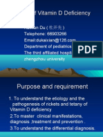 Rickets of Vitamin D Deficiency