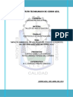 Protocolo de Investigación Lixiviados, Trabajo Final