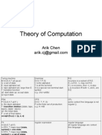 Study Note of Theory of Computation