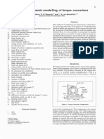 Hydraulic Modeling of Torque Converters