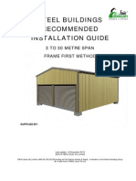 Fair Dinkum Steel Buildings Recommended Installation Guide - Frame First Method