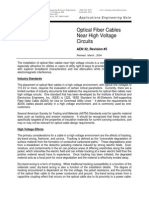 Optical Fiber Cables Near High Voltage Circuits