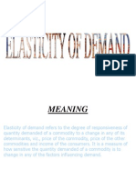 Elasticity of Demand