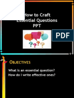 How To Craft Essential Questions