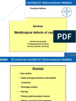 Metallurgical Defects of Cast Steel: Seminar