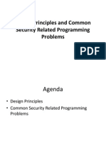 Design Principles and Common Security Related Programming Problems