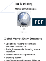 Global MarKET ENTRY STRATEGIES