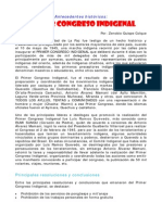 Primer Congreso Indigenal PDF