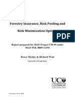 Forestry Insurance Risk Pooling and Minimisation