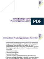 4 - Jaminan Dalam Penyelenggaraan Jasa Konstruksi