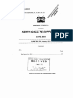 Kenya Gazette Supplement: Special Issue