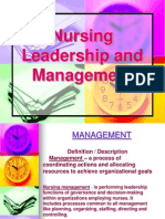 Nursing Leadershipand Management - PPT TRUE