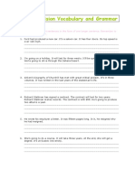 Unit 1 Revision Vocabulary and Grammar