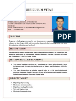 Curriculum Vitae (Teaching)