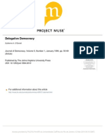 Delegative Democracy: Journal of Democracy, Volume 5, Number 1, January 1994, Pp. 55-69 (Article)