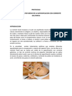 Protocolo Nutricion Facial Por Medio de Saponificacion Con Corriente Galvanica